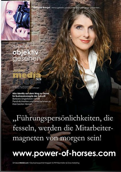 Cover Orhideal IMAGE Magazin Magazin August 2020 mit Barbara Ungerböck - The Power Of Horses | InnerPower Academy