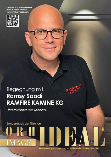 Cover Orhideal IMAGE Magazin Magazin Oktober 2023 mit Ramsy Saadi - RAMFIRE KAMINE KG
