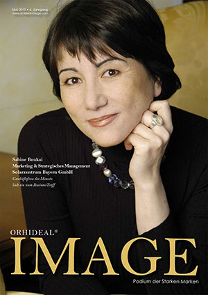 Cover Orhideal IMAGE Magazin Magazin Mai 2010 mit Sabine Boukai - Marketing & Strategisches Management Solarzentrum Bayern GmbH