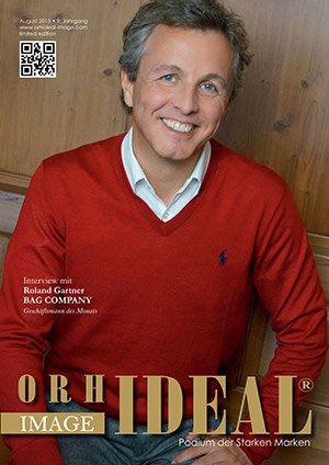 Cover Orhideal IMAGE Magazin Magazin August 2013 mit Roland Gartner - BAG COMPANY