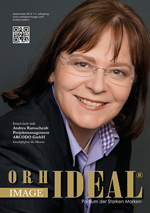 Cover Orhideal IMAGE Magazin Magazin September 2013 mit Andrea Ramscheidt - Projektmanagement ARCODO GmbH