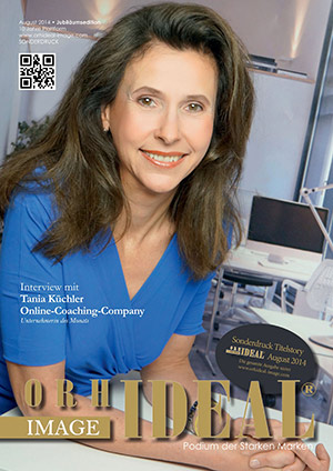 Cover Orhideal IMAGE Magazin Magazin August 2014 mit Tania Küchler - Online-Coaching-Company