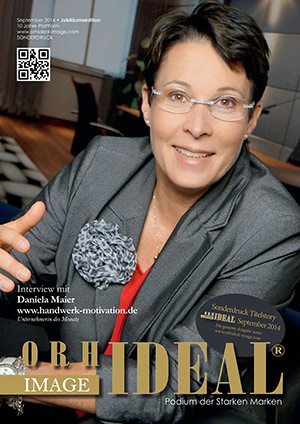 Cover Orhideal IMAGE Magazin Magazin September 2014 mit Daniela Maier - www.handwerk-motivation.de