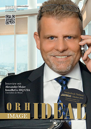 Cover Orhideal IMAGE Magazin Magazin Oktober 2014 mit Alexander Maier - InterReCo HQ USA