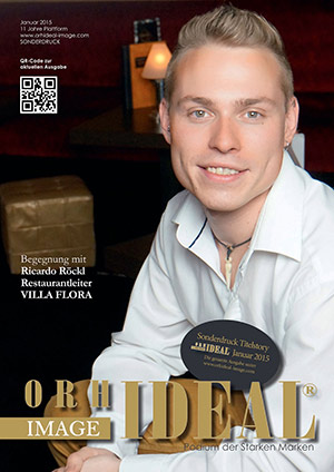 Cover Orhideal IMAGE Magazin Magazin Januar 2015 mit Ricardo Röckl - Restaurantleiter VILLA FLORA