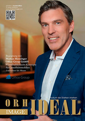 Cover Orhideal IMAGE Magazin Magazin Juli 2016 mit Markus Menzinger - Office Group GmbH