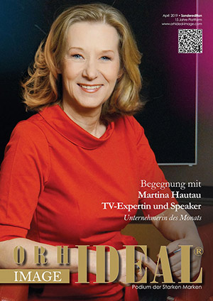 Cover Orhideal IMAGE Magazin Magazin April 2019 mit Martina Hautau - TV-Expertin und Speaker
