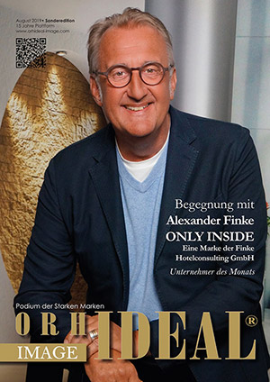 Cover Orhideal IMAGE Magazin Magazin August 2019 mit Alexander Finke - ONLY INSIDE. Eine Marke der Finke Hotelconsulting GmbH