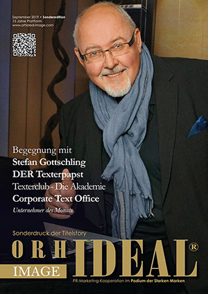 Cover Orhideal IMAGE Magazin Magazin September 2019 mit Stefan Gottschling - Texterclub - Die Akademie<br>Corporate Text Office
