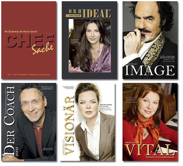 Bild von den Orhideal-Crossmarketing Magazinen