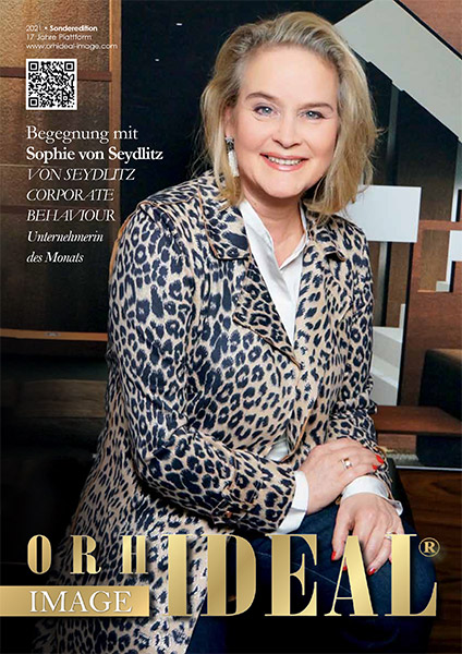 Cover Orhideal IMAGE Magazin Magazin Februar 2021 mit Sophie von Seydlitz - VON SEYDLITZ CORPORATE BEHAVIOUR