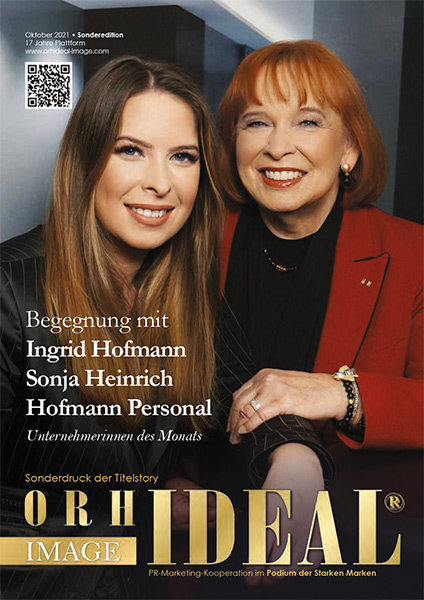 Cover Orhideal IMAGE Magazin Magazin Oktober 2021 mit Ingrid Hofmann & Sonja Heinrich - Hofmann Personal