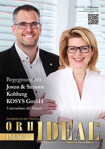 Cover Orhideal IMAGE Magazin Magazin Februar 2022 mit Simone und Josua Kohberg - KOSYS GmbH