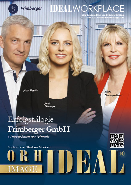 Cover Orhideal IMAGE Magazin Magazin Mai 2022 mit Sabine Frimberger-Maier, Jennifer Frimberger und Jürgen Ragaller - Frimberger GmbH