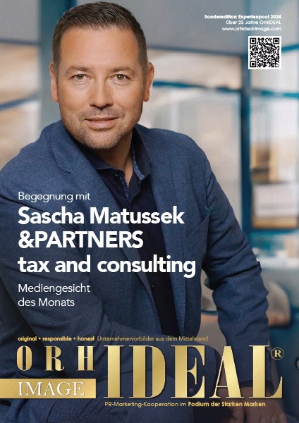 Cover Orhideal IMAGE Magazin Magazin Februar 2024 mit Sascha Matussek - &Partners tax and consulting