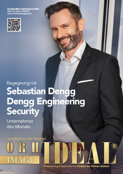 Cover Orhideal IMAGE Magazin Magazin März 2024 mit Sebastian Dengg - Dengg Engineering Security