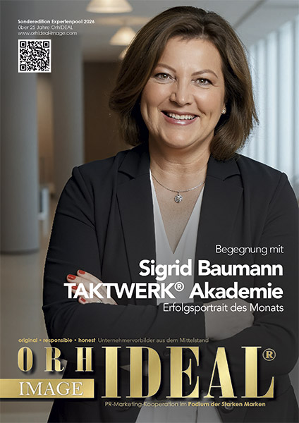 Cover Orhideal IMAGE Magazin Magazin Mai 2026 mit Sigrid Baumann - TAKTWERK® Akademie