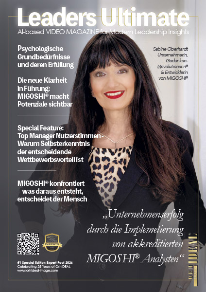 Cover Orhideal IMAGE Magazin Magazin August 2026 mit Sabine Oberhardt - Unternehmerin und<br>Entwicklerin von MIGOSHI®