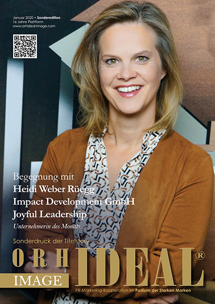Cover Orhideal IMAGE Magazin Magazin Januar 2020 mit Heidi Weber Rüegg - Impact Development GmbH