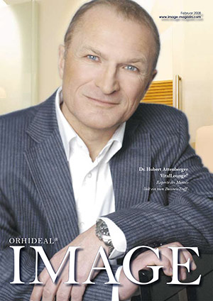 Cover Orhideal IMAGE Magazin Magazin Februar 2008 mit Dr. Hubert Attenberger - VitalLounge