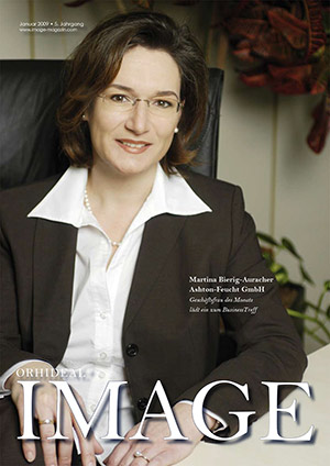 Cover Orhideal IMAGE Magazin Magazin Januar 2009 mit Martina Bierig-Auracher - Ashton-Feucht GmbH