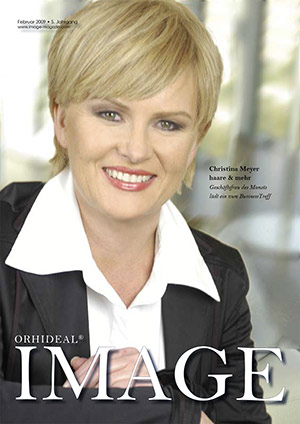 Cover Orhideal IMAGE Magazin Magazin Februar 2009 mit Christina Meyer - haare & mehr