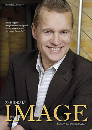 Cover Orhideal IMAGE Magazin Magazin Februar 2010 mit Paul Borgetto - redspider networks GmbH