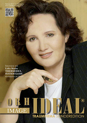 Cover Orhideal IMAGE Magazin Magazin Februar 2012 mit Lidia Mathe - THERMODUL SYSTEM GmbH