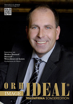 Cover Orhideal IMAGE Magazin Magazin Februar 2012 mit Markus Dornseif - Dornseif - Winterdienst mit System