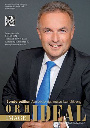 Cover Orhideal IMAGE Magazin Magazin November 2012 mit Stefan Jörg - VR-Bank Landsberg-Ammersee eG