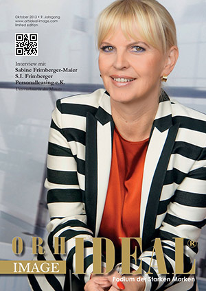 Cover Orhideal IMAGE Magazin Magazin Oktober 2013 mit Sabine Frimberger-Maier - S.I. Frimberger Personalleasing e.K.