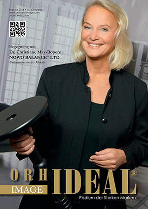 Cover Orhideal IMAGE Magazin Magazin Februar 2014 mit Dr. Christiane May-Ropers - NOWO BALANCE® LTD.