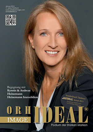 Cover Orhideal IMAGE Magazin Magazin Januar 2015 mit Kerstin & Andreas Heinemann - Heinemann Immobilien