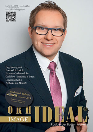 Cover Orhideal IMAGE Magazin Magazin September 2015 mit Immo Heinrich - Experte Cashmind for Cashflow, Pensulio