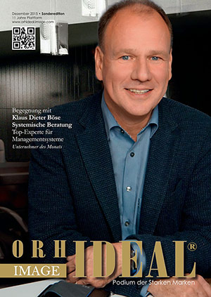 Cover Orhideal IMAGE Magazin Magazin Dezember 2015 mit Klaus Dieter Böse - Systemische Beratung, Top-Experte für Managementsysteme