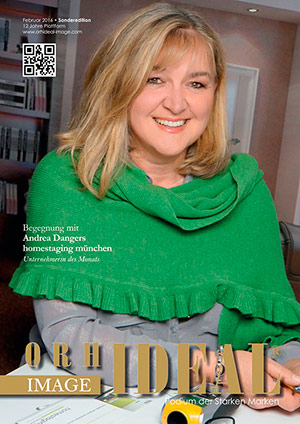 Cover Orhideal IMAGE Magazin Magazin Februar 2016 mit Andrea Dangers - homestaging münchen