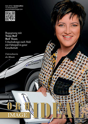 Cover Orhideal IMAGE Magazin Magazin März 2016 mit Tanja Reif - Reif Tours - Urlaubsdesign mit Fahrspaß nach Maß