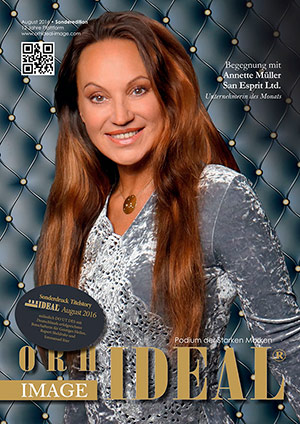 Cover Orhideal IMAGE Magazin Magazin August 2016 mit Annette Müller - San Esprit Ltd.