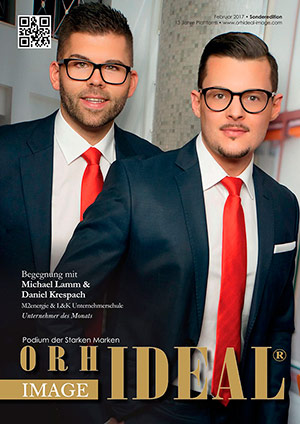 Cover Orhideal IMAGE Magazin Magazin Februar 2017 mit Michael Lamm & Daniel Krespach - M2energie & L&K Unternehmerschule