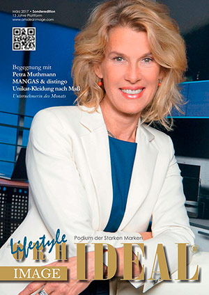 Cover Orhideal IMAGE Magazin Magazin März 2017 mit Petra Muthmann - MANGAS & distingo - Unikat-Kleidung nach Maß