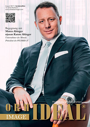 Cover Orhideal IMAGE Magazin Magazin August 2017 mit Marco Altinger - njusan Karate Altinger