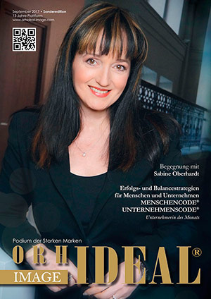 Cover Orhideal IMAGE Magazin Magazin September 2017 mit Sabine Oberhardt - Erfolgs- und Balancestrategien für Menschen und Unternehmen