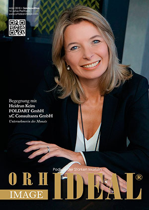 Cover Orhideal IMAGE Magazin Magazin März 2018 mit Heidrun Keim - FOLDART GmbH, xC Consultants GmbH