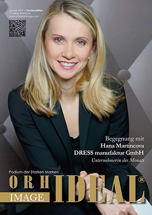 Cover Orhideal IMAGE Magazin Magazin Januar 2019 mit Hana Martincova - DRESS manufaktur GmbH