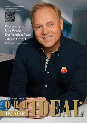 Cover Orhideal IMAGE Magazin Magazin Januar 2019 mit Uwe Rieder - Der Vertriebsfreak, 7stages GmbH