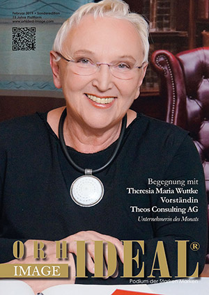 Cover Orhideal IMAGE Magazin Magazin Februar 2019 mit Theresia Maria Wuttke - Vorständin Theos Consulting AG