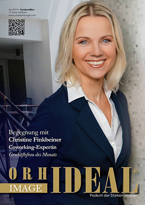 Cover Orhideal IMAGE Magazin Magazin Mai 2019 mit Christine Finkbeiner - Coworking-Expertin