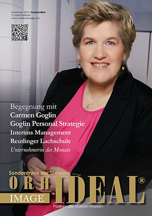 Cover Orhideal IMAGE Magazin Magazin November 2019 mit Carmen Goglin - Goglin Personal Strategie, Interims Management, Reutlinger Lachschule
